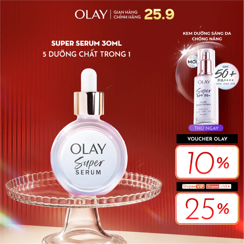 [LS] Super Serum OLAY 5 Dưỡng Chất Trong 1 Chai 30ml