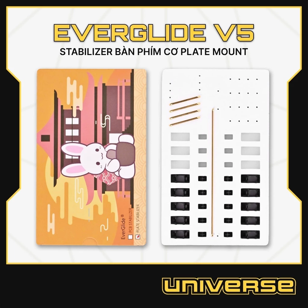 Stab Bàn Phím Cơ | Stab Everglide V5 Plate Mount | Thanh Cân Bằng Stabilizer | Phụ Kiện Bàn Phím Cơ