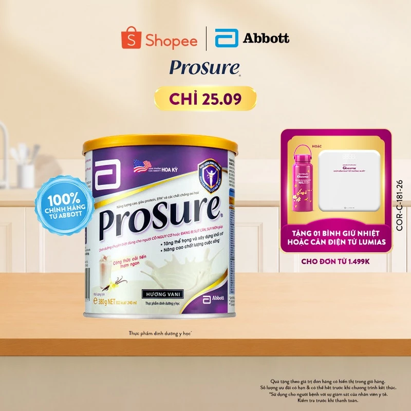 Sữa bột dành cho người bị ung thư Abbott Prosure 380g
