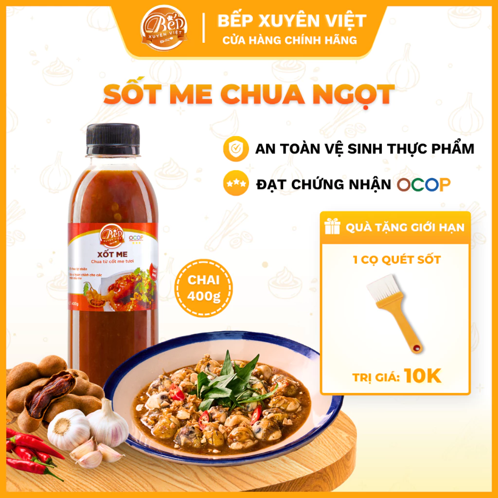 Sốt Me Chua Ngọt Chấm Thịt Nướng Bếp Xuyên Việt - Nước Xốt Me Chấm Đồ Nướng, Làm Cút Lộn Xào Me Nguyên Chất