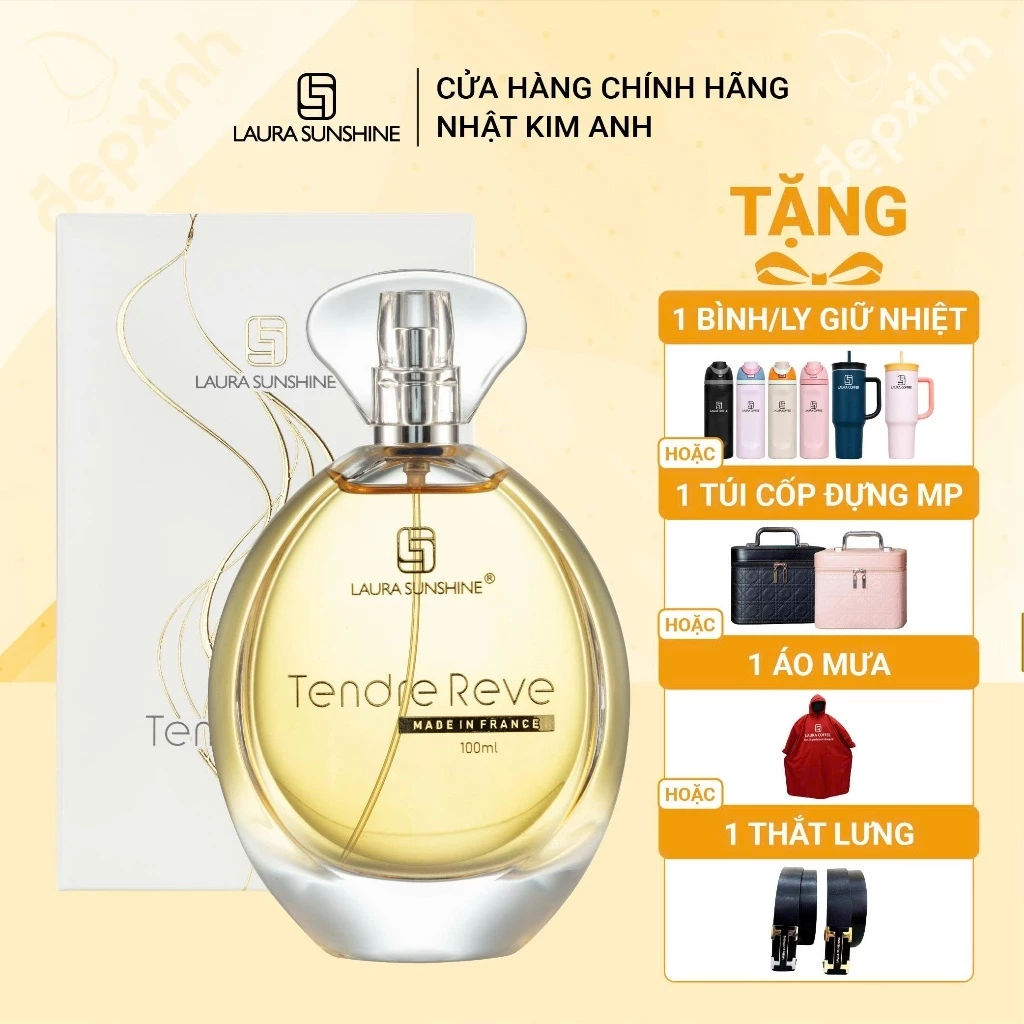 [TẶNG QUÀ] Nước hoa nữ Laura Sunshine NO.03 Tendre Reve 100ml