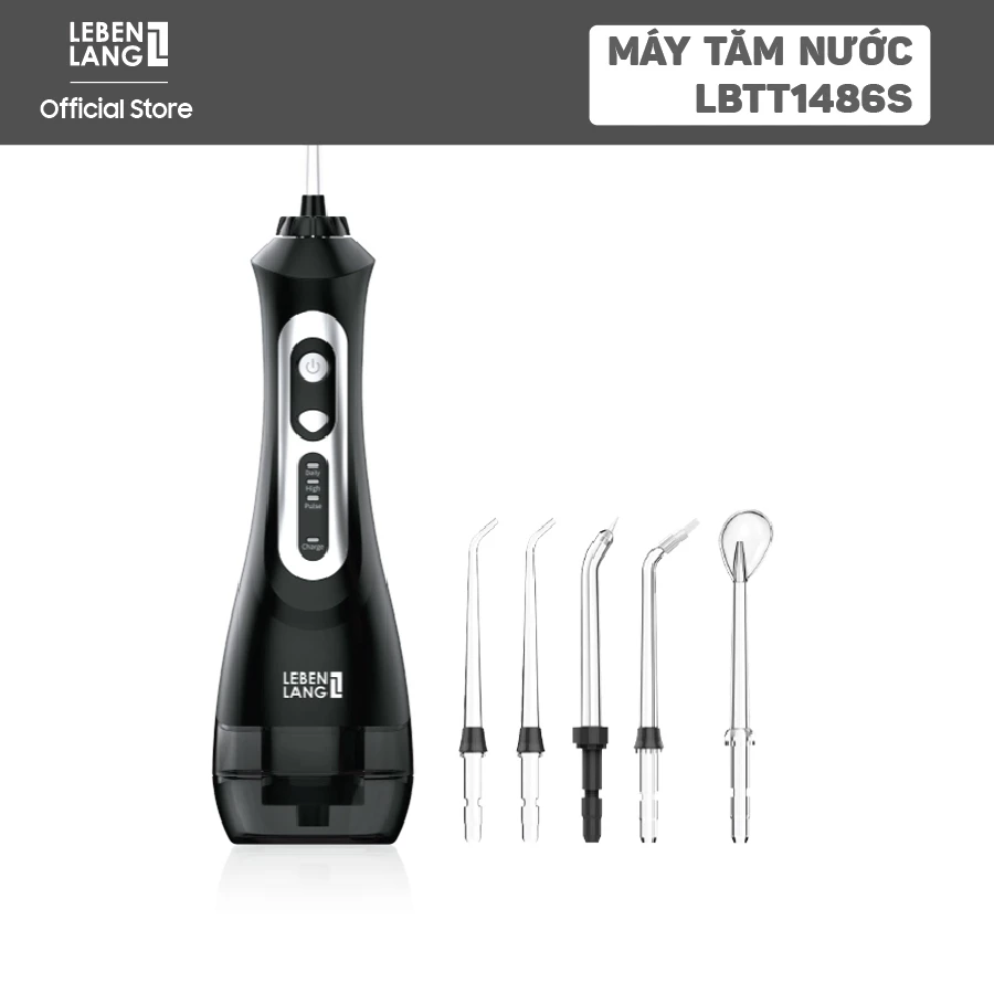 Máy tăm nước LEBENLANG LBT1486S, chống thấm nước,tặng kèm đầu xịt và túi vải đựng máy cao cấp
