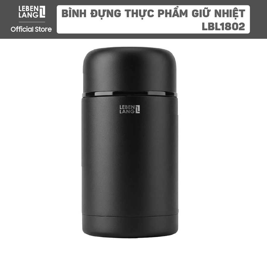 Bình Đựng Thực Phẩm Giữ Nhiệt Lebenlang LBL1802 (1000ml) - Hộp Ủ Cháo, Đựng Canh Inox 304 Cao Cấp