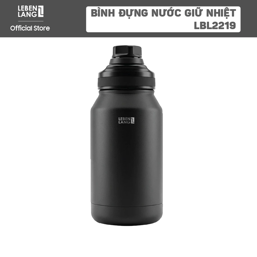 Bình Giữ Nhiệt Lebenlang LBL2219 1900ml – Inox SUS304, Giữ Lạnh Trên 12 Giờ, Giữ Nóng Trên 10 Giờ