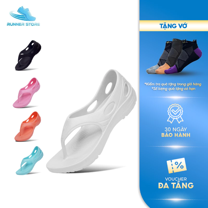 Dép thể thao nam nữ Goya Sandal Plus màu trắng - Công nghệ SkyBoune™ EVA chống trượt, mang đi biển
