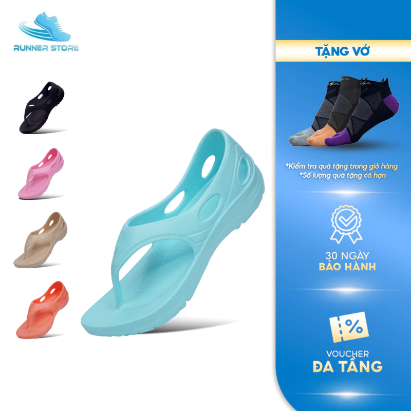 Dép chạy bộ thể thao nam nữ Goya Sandal Plus màu xanh ngọc - Công nghệ SkyBoune™ EVA nhẹ, êm chân