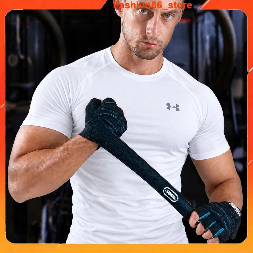 Găng tay bao tay tập gym, tập xà đi phượt xe máy du lịch thể thao cụt ngón có bao đệm lưới cực êm