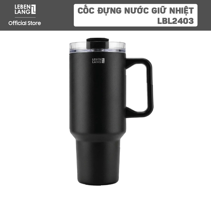 Ly Giữ Nhiệt Lebenlang LBL2403, 1300ml – Inox 304, Giữ Nóng Lạnh Trên 8 Giờ, Có Ống Hút