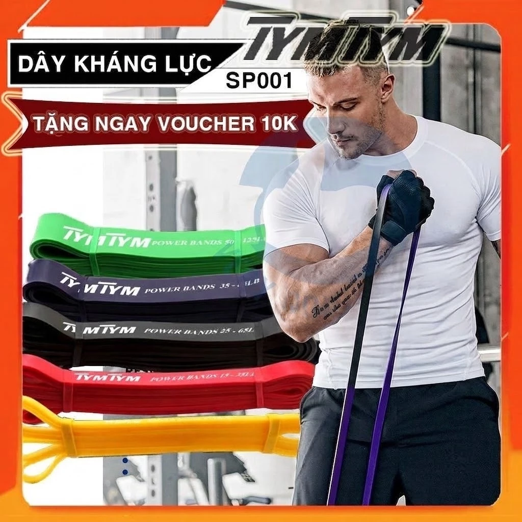 Dây kháng lực tập tay chân mông dây cao su Power mini Band đàn hồi phụ kiện tập gym đa năng đủ ngũ sắc đa màu lựa chọn