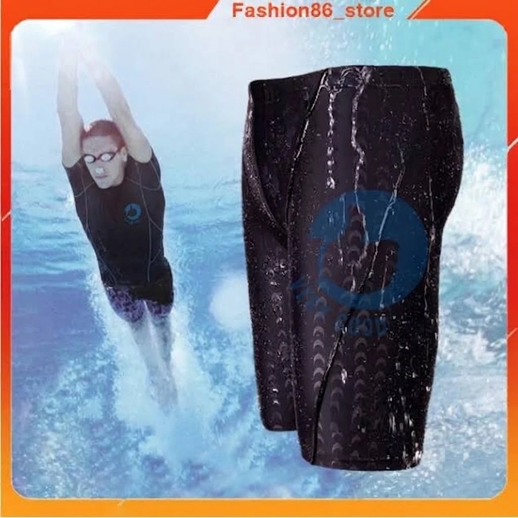Quần bơi nam co dãn 4 chiều đồ bơi phong cách thể thao cao cấp có dây rút nhanh khô giá rẻ fashion86_store