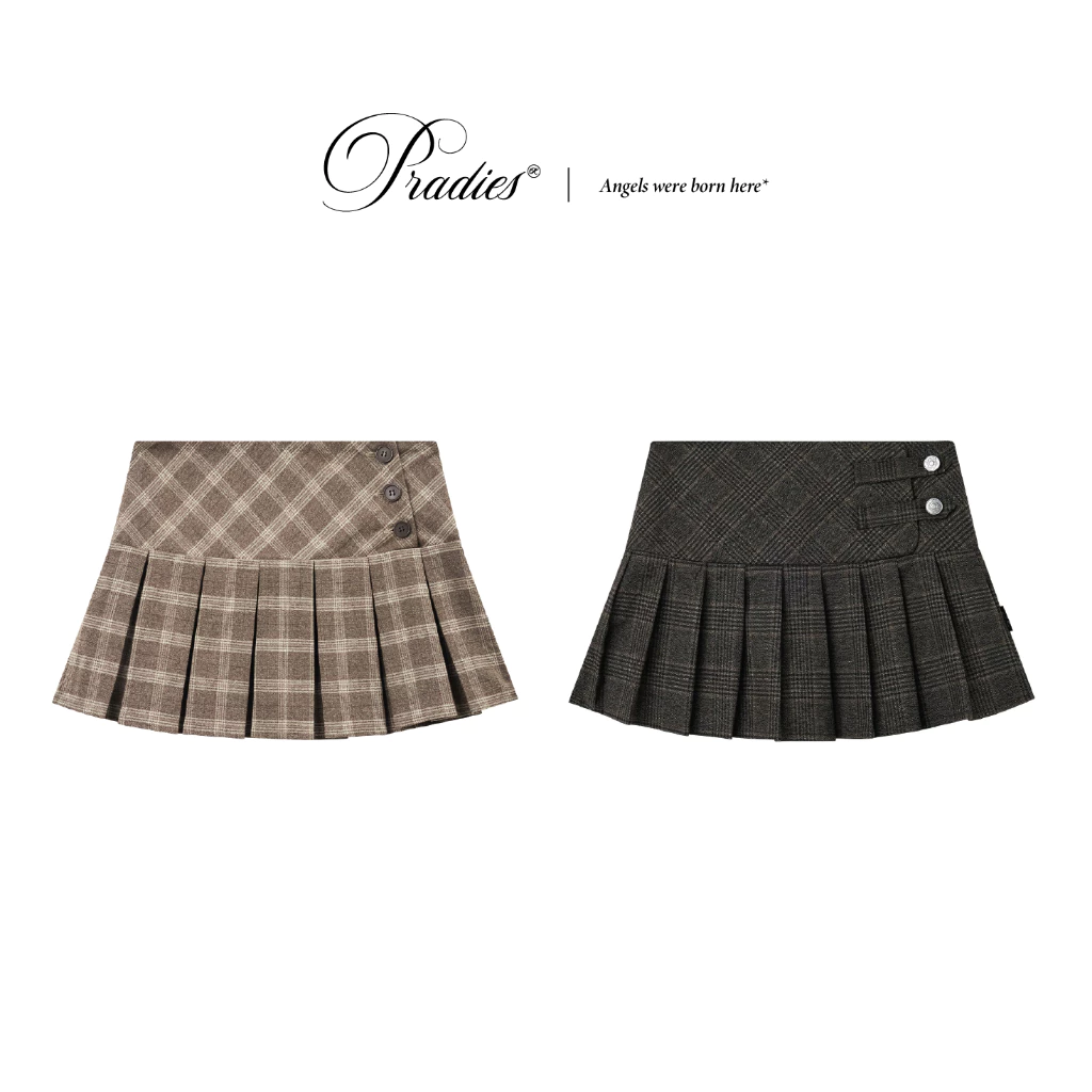 Chân Váy Caro Xếp Ly PRADIES - Trinity Skirt