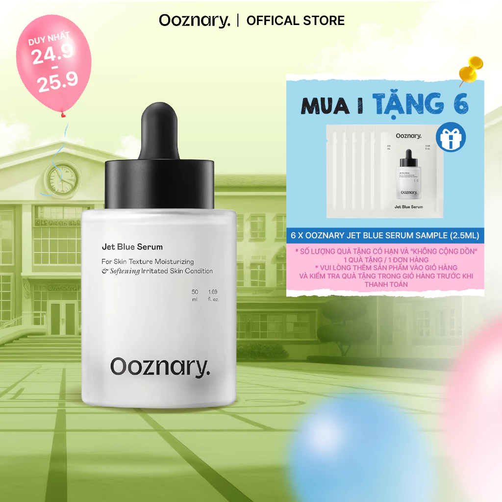 Tinh chất Ooznary Jet Blue Serum 50ml củng cố hàng rào bảo vệ da