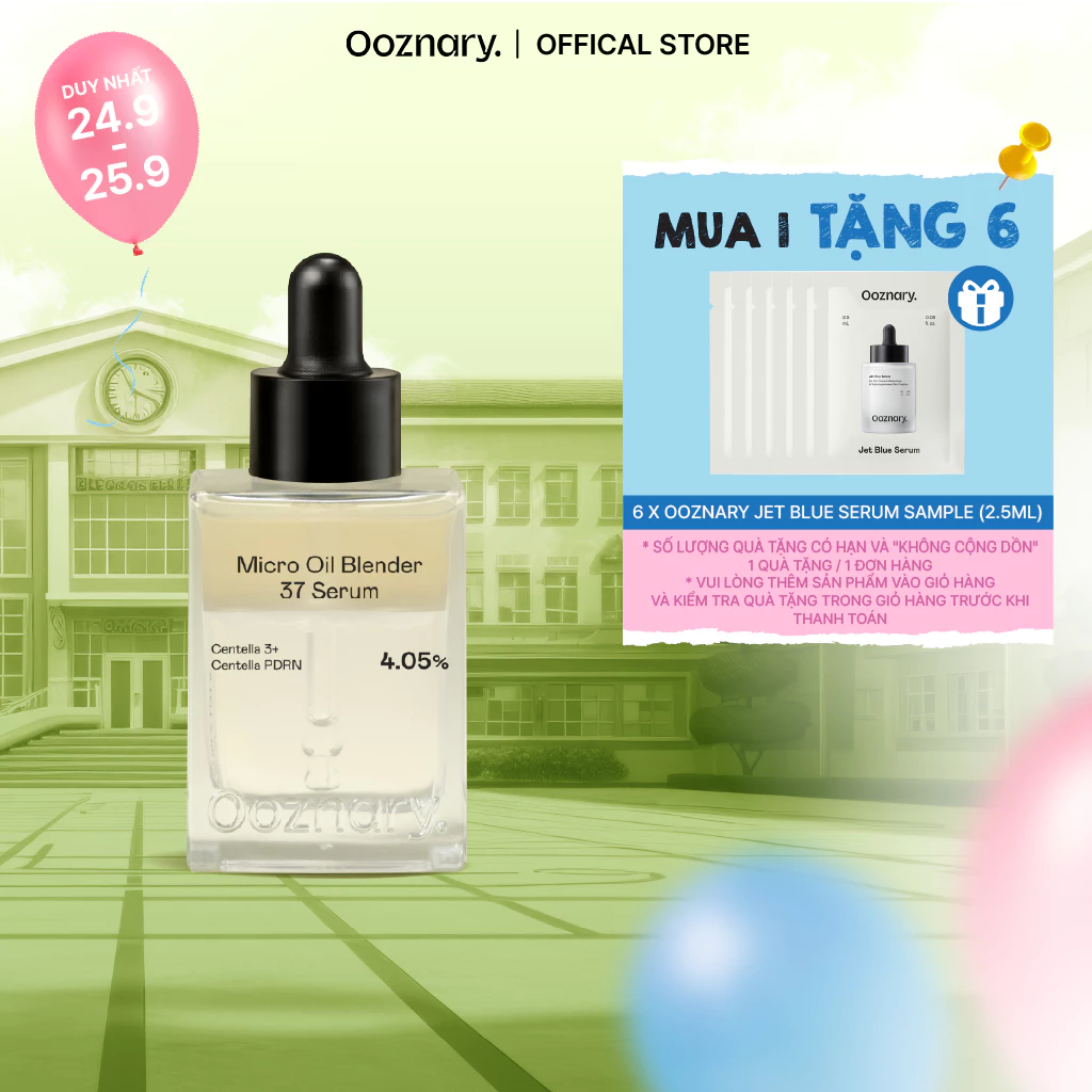 Tinh chất Ooznary Centella Micro Oil Blender 37 Serum 30ml làm dịu phục hồi hàng rào da