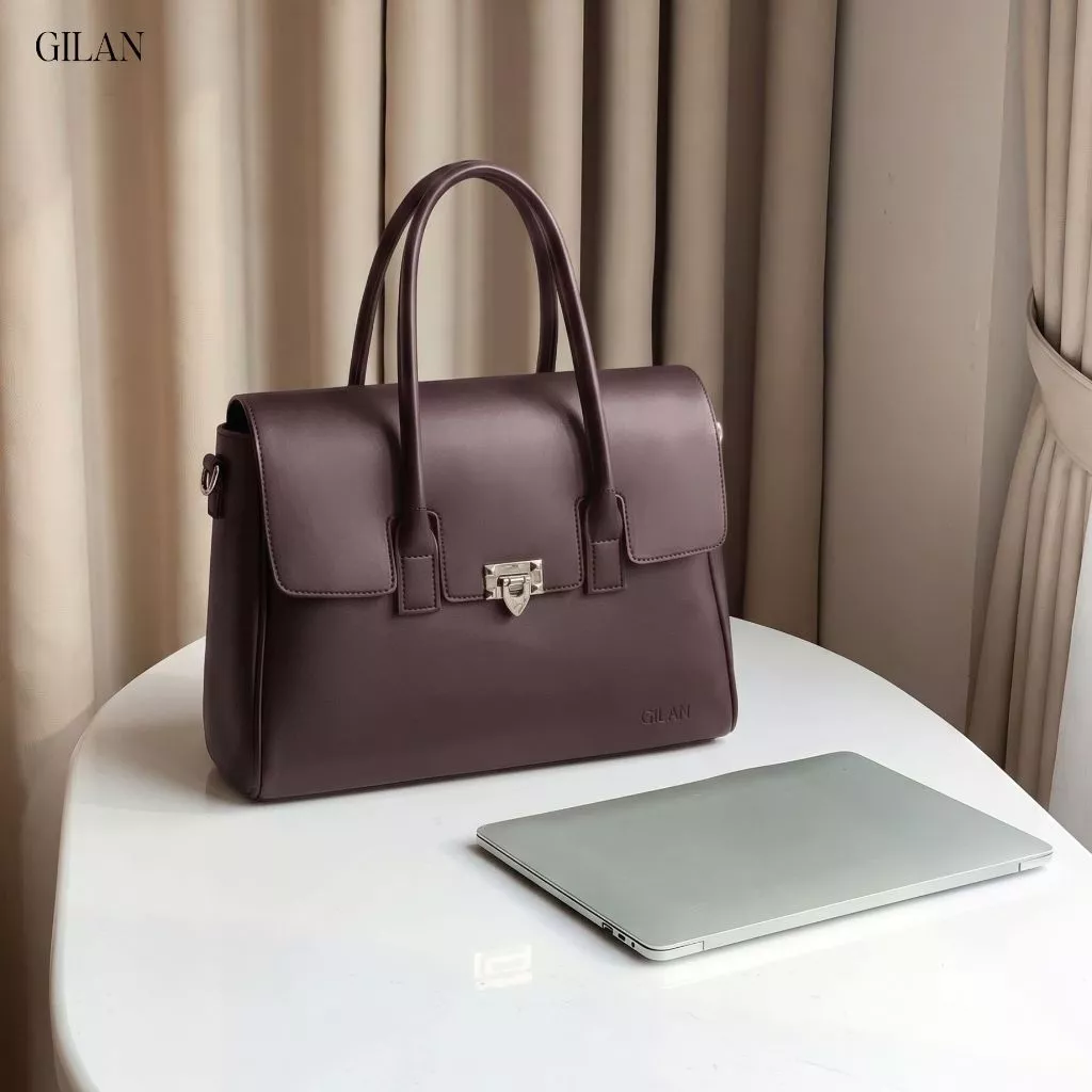 GILAN Túi tote nữ Juni bag TCS027 (3 màu) thiết kế hiện đại, đựng vừa Laptop 14inch, tài liệu A4, đi làm, đi học