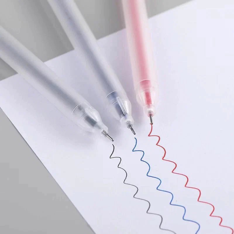 Bút gel viết gel bút nước đen xanh đỏ mực khô nhanh ngòi 0,5mm bút gel đen mực trơn mượt viết cực thích