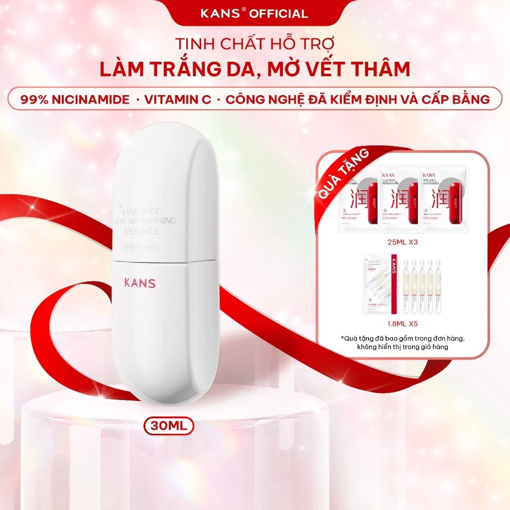 [ĐỘC QUYỀN DIỆP LÊ] Serum KANS Neige blanc skin-whitening Essence Dưỡng Sáng Mờ Thâm 30ml