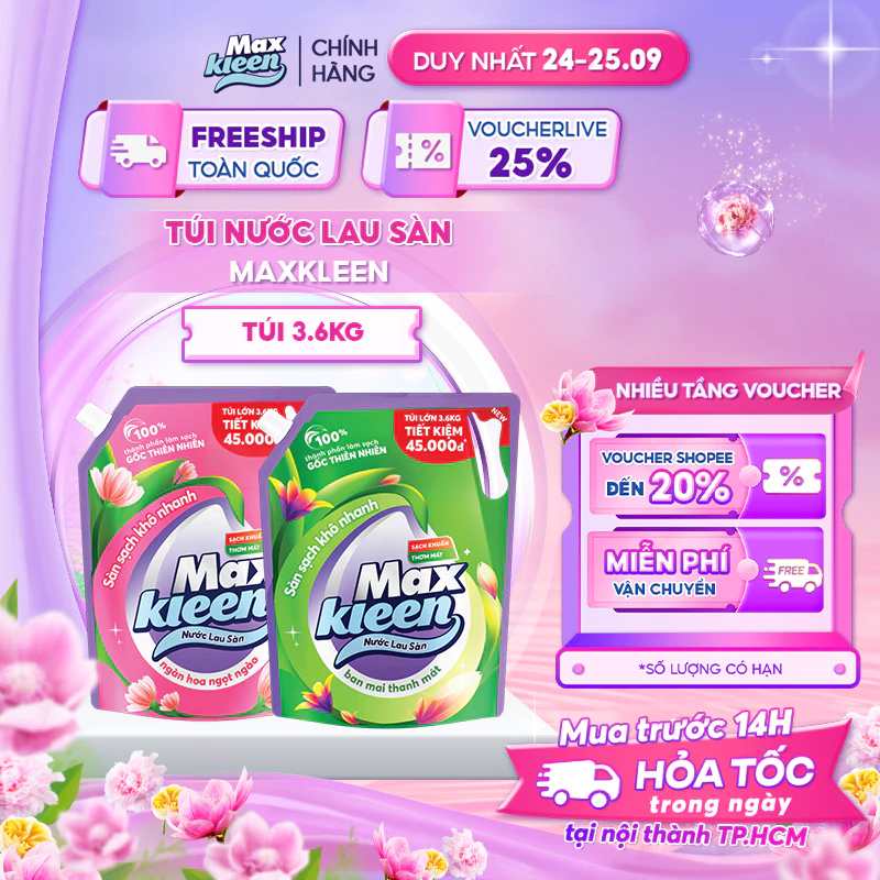Túi Nước Lau Sàn MaxKleen 3.6kg