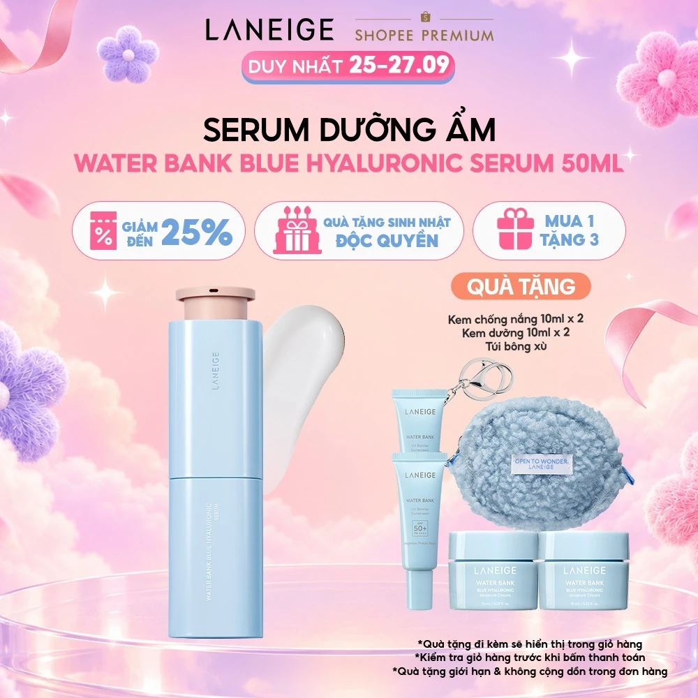 Tinh Chất Dưỡng Ẩm Laneige Water Bank Blue HA Serum 50ml