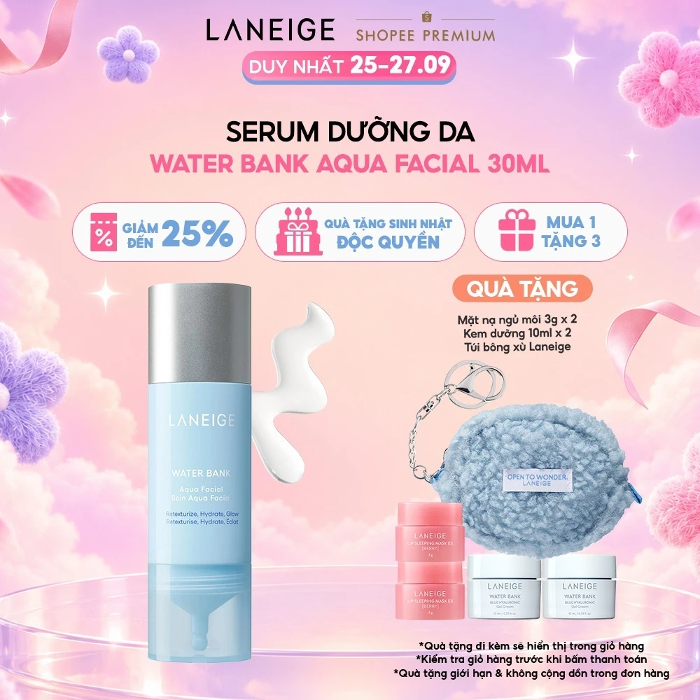 Tinh chất dưỡng da căng bóng WATER BANK AQUA FACIAL 30ML