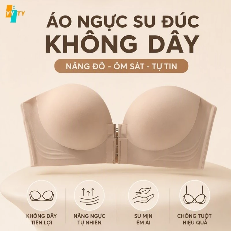 YYTY Áo lót, áo ngực Nữ,Đệm dày không dây,nâng ngực siêu tốc, định hình khe ngực,Nhiều kết hợp
