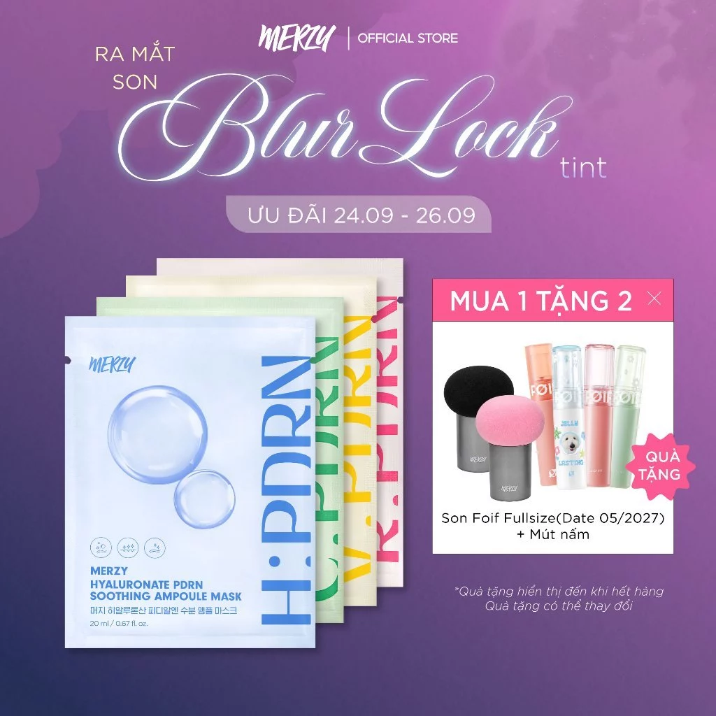 [Livestream] [Hộp 10 Miếng] Mặt Nạ Tinh Chất Dưỡng Da Merzy Ampoule Mask