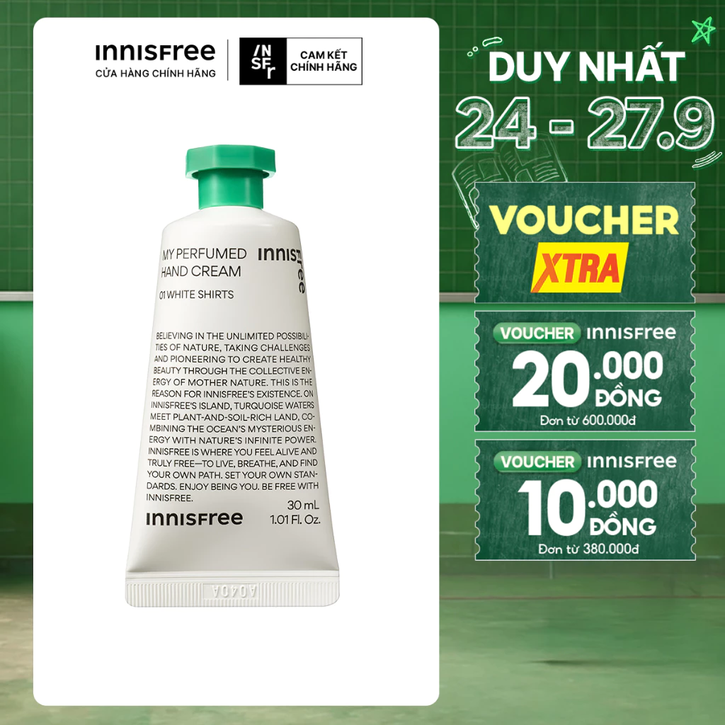 Kem dưỡng da tay hương nước hoa innisfree Jeju Life Perfumed Hand Cream 30ml