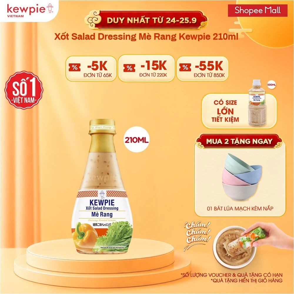 Xốt Salad Dressing Mè Rang Kewpie 210ml