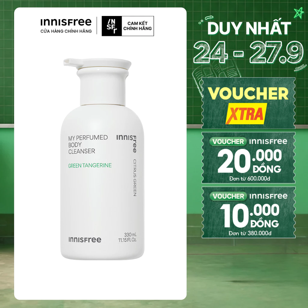 Sữa tắm hương nước hoa innisfree My Perfumed Body Cleanser 330ml