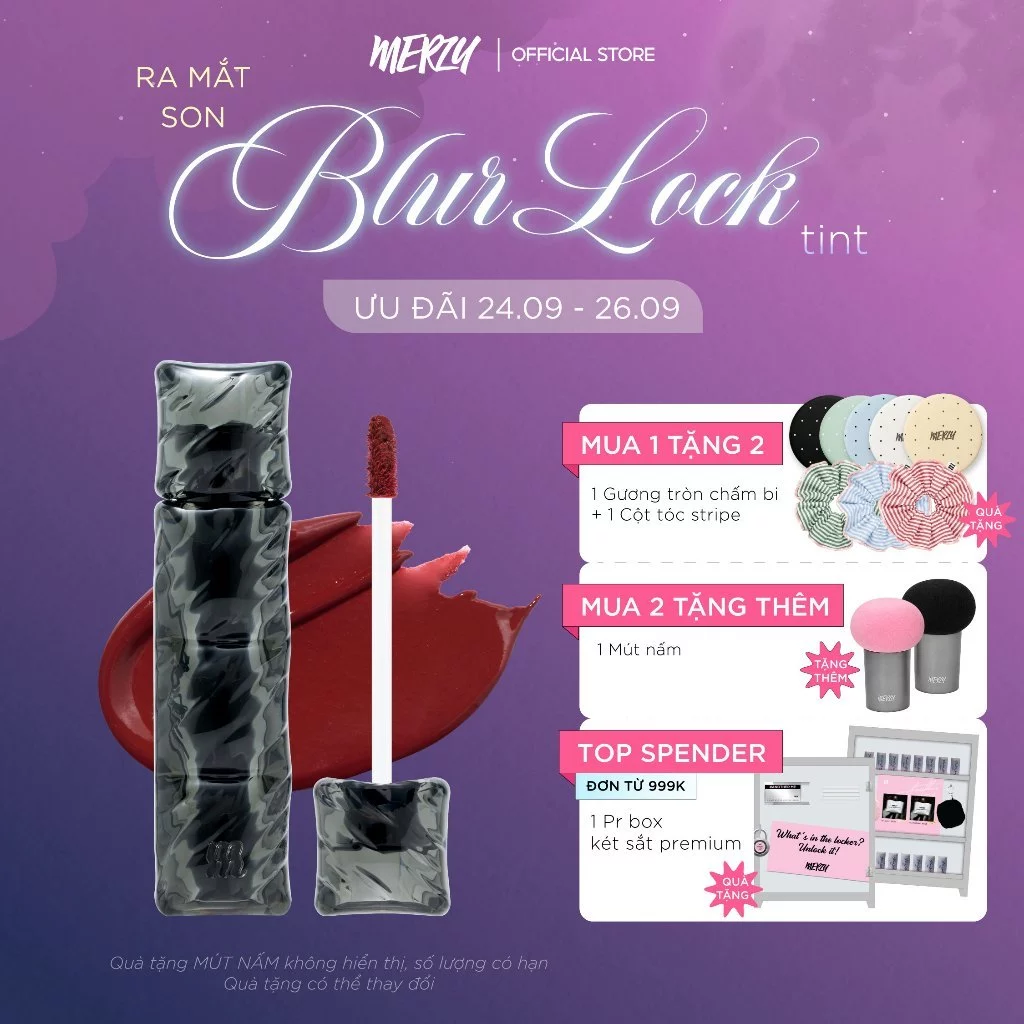 [Livestream] Son Kem Lì Merzy Puffer Velvet Tint 3.7g