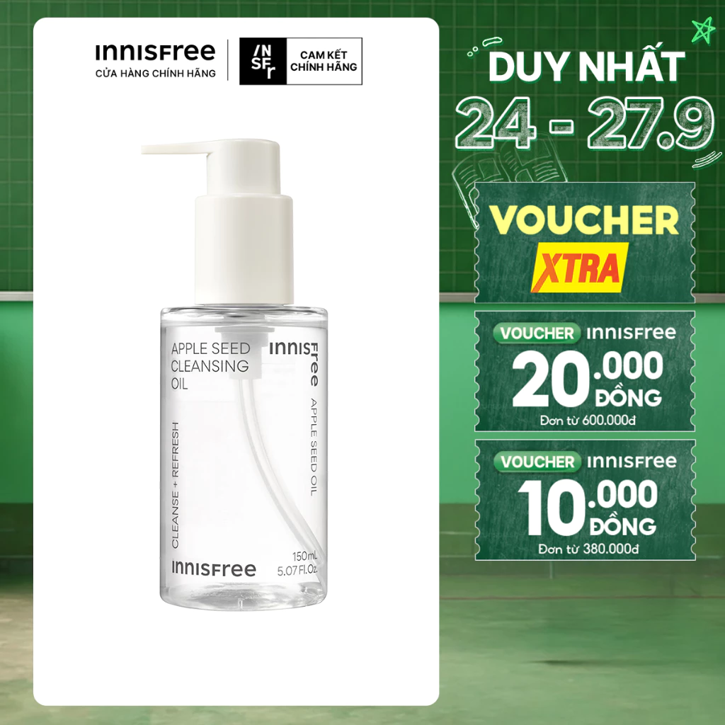 Dầu tẩy trang táo Innisfree Apple Seed Cleansing Oil 150ml