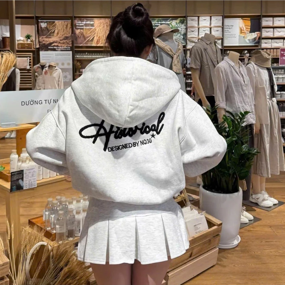 [ẢNH THẬT-CÓ SẴN] Áo Khoác Nỉ Hoodie Zip INTERBREAK Nhiều Màu Form Rộng Unisex Nam Nữ - Áo Hoodie Dây Kéo Top