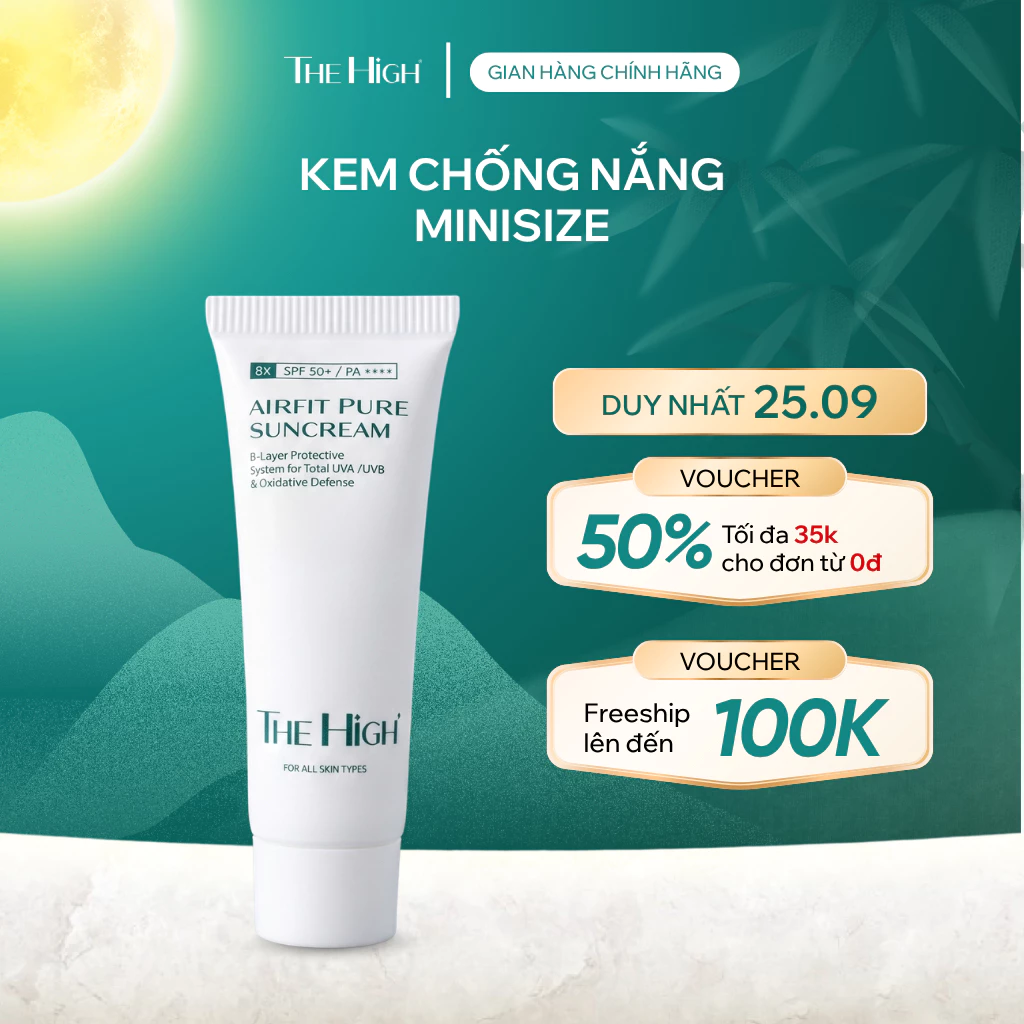 [Sản Phẩm Trải Nghiệm] Kem Chống Nắng Mini Nâng Tông Kiềm Dầu Cho Da Dầu, Da Hỗn Hợp The High Airfit SPF50+ PA++++ 10ml