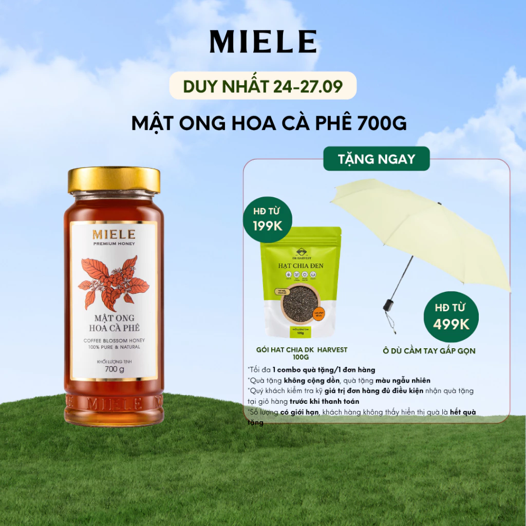 Mật Ong Hoa Cà Phê Miele 700g