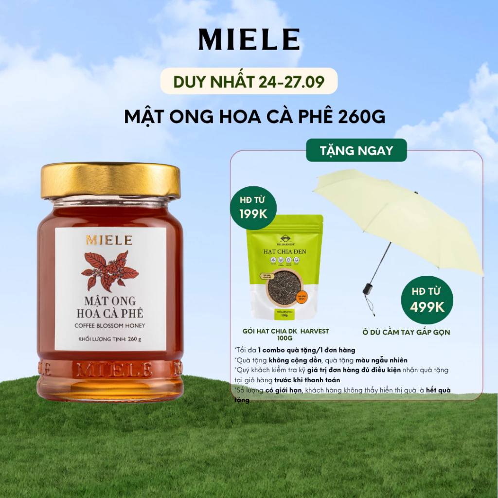 Mật Ong Hoa Cà Phê Miele 260g