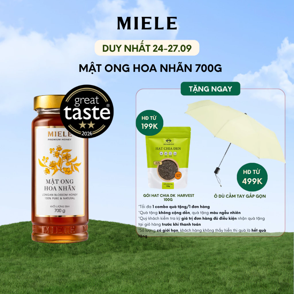 Mật Ong Hoa Nhãn Miele 700g
