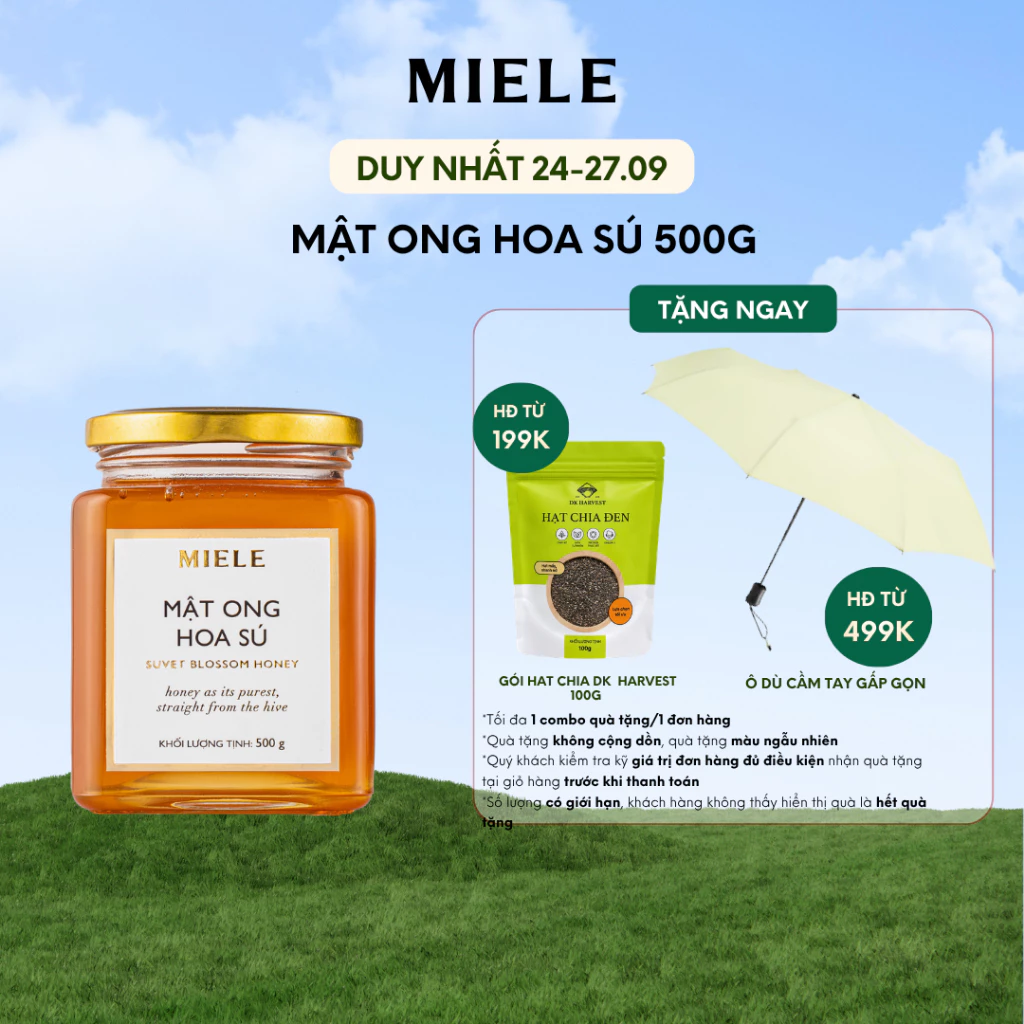 Mật Ong Hoa Sú Miele 500g