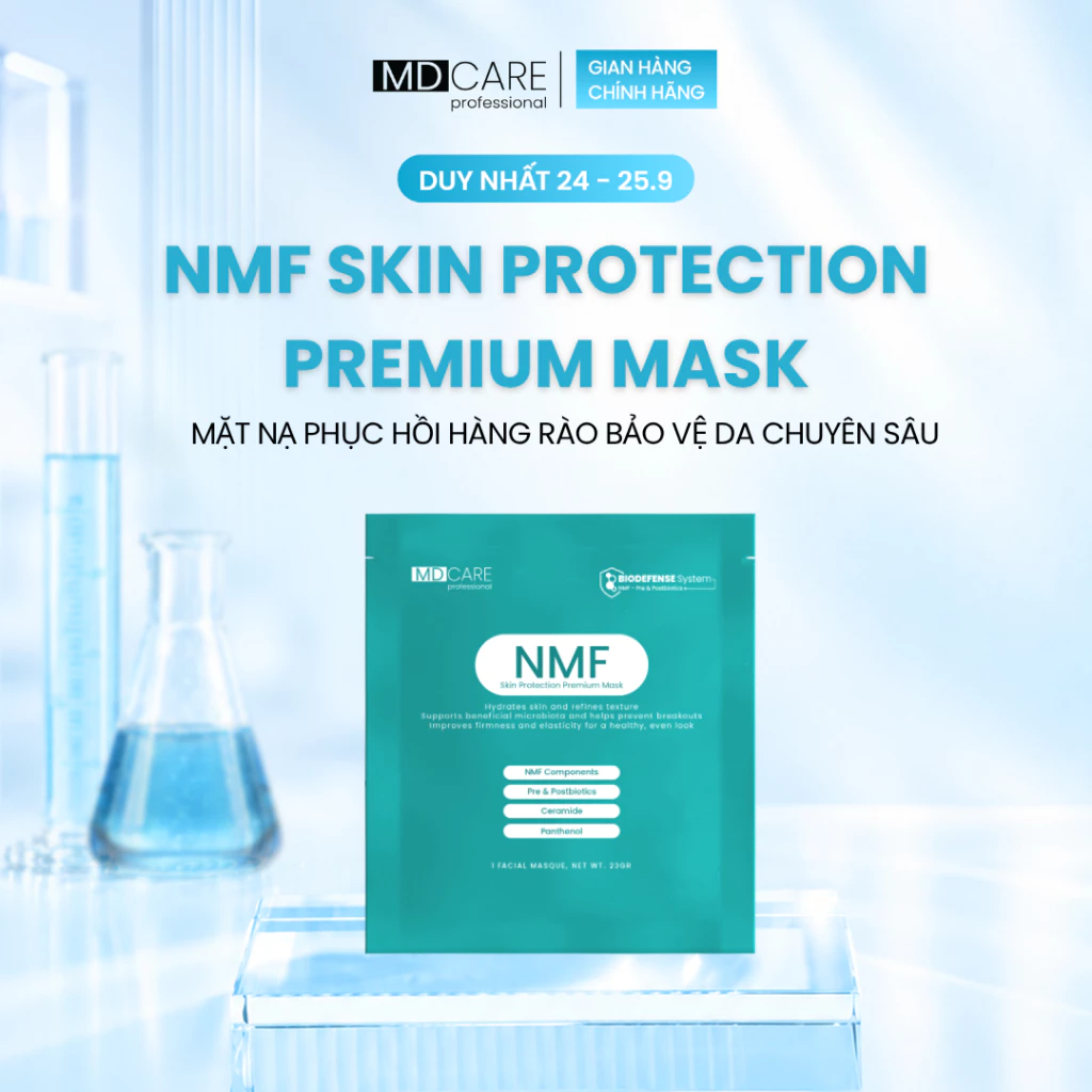 [CHÍNH HÃNG] Mặt Nạ Phục Hồi Hàng Rào Bảo Vệ Da MDCARE NMF SKIN Protection Premium Mask 1 Miếng 23g