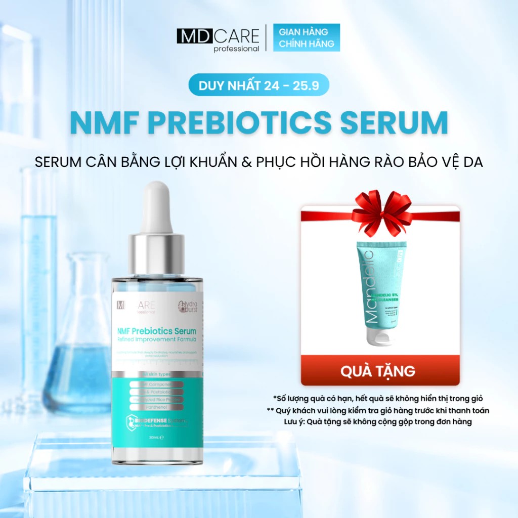 [CHÍNH HÃNG] Serum Cân Bằng Lợi Khuẩn Và Phục Hồi Hàng Rào Bảo Vệ Da MD CARE NMF Prebiotics 30ml