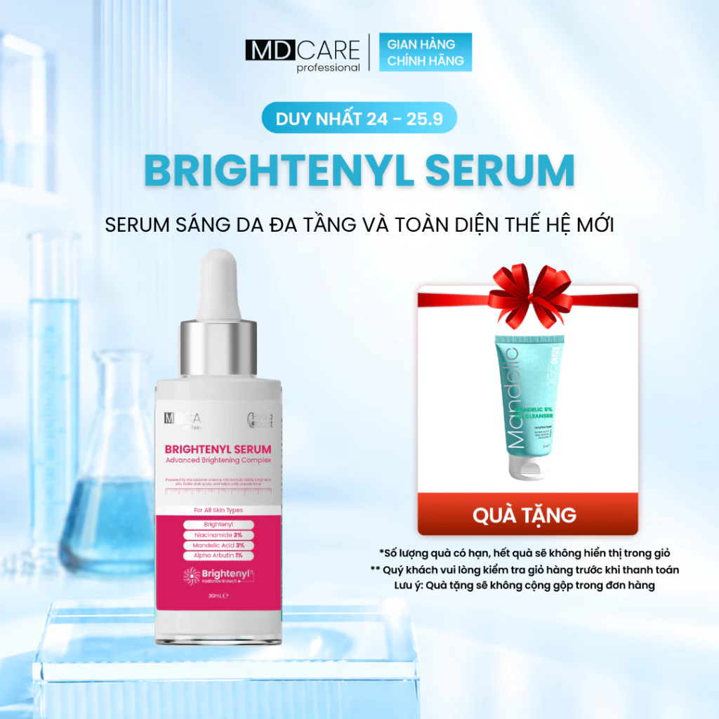 [CHÍNH HÃNG] Serum Sáng Da Đa Tầng Và Toàn Diện Thế Hệ Mới MD CARE Brightenyl Serum 30ml