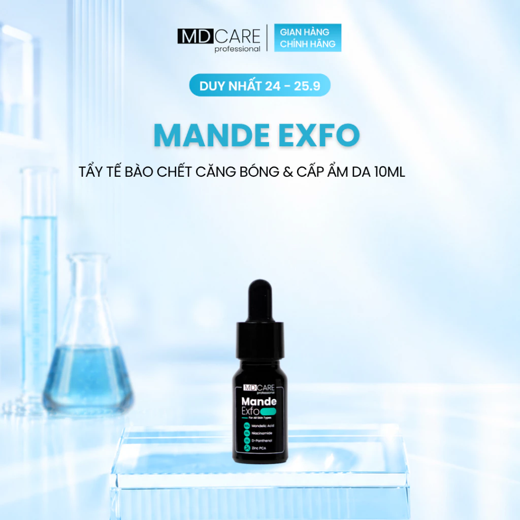 [CHÍNH HÃNG] Tẩy Tế Bào Chết MD Care Mande Exfo 10ml Hỗ Trợ Làm Sáng Da, Cấp Ẩm Và Căng Bóng