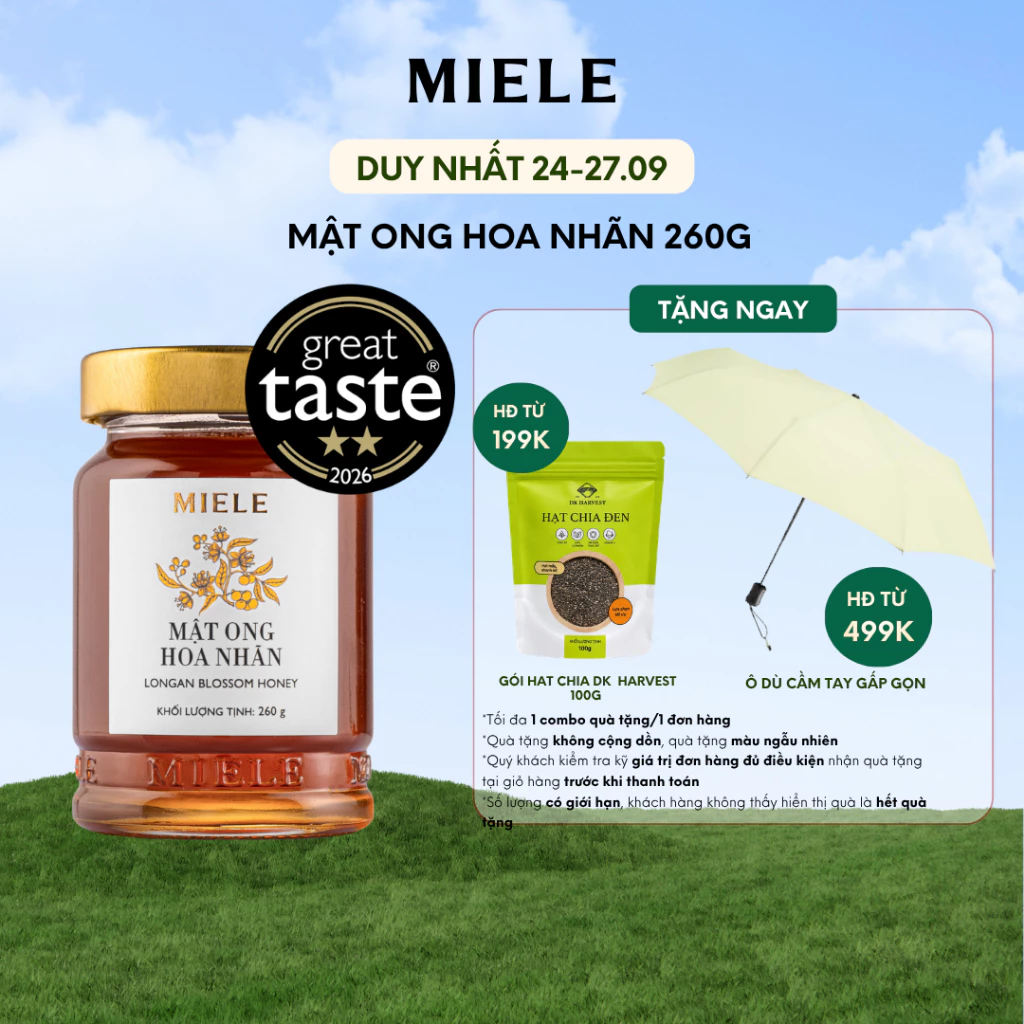 Mật Ong Hoa Nhãn Miele 260g