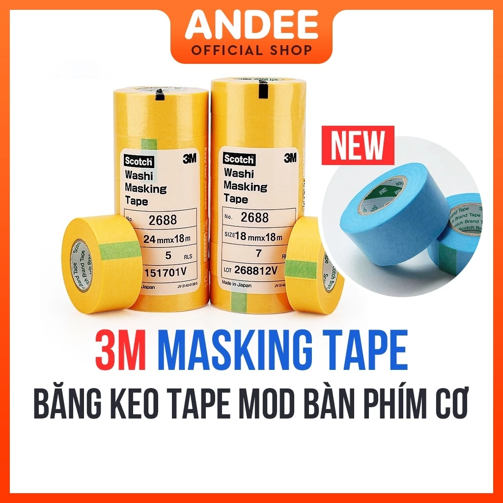 3M Masking Tape 2688 dùng để tape mod bàn phím cơ và nhiều công dụng khác