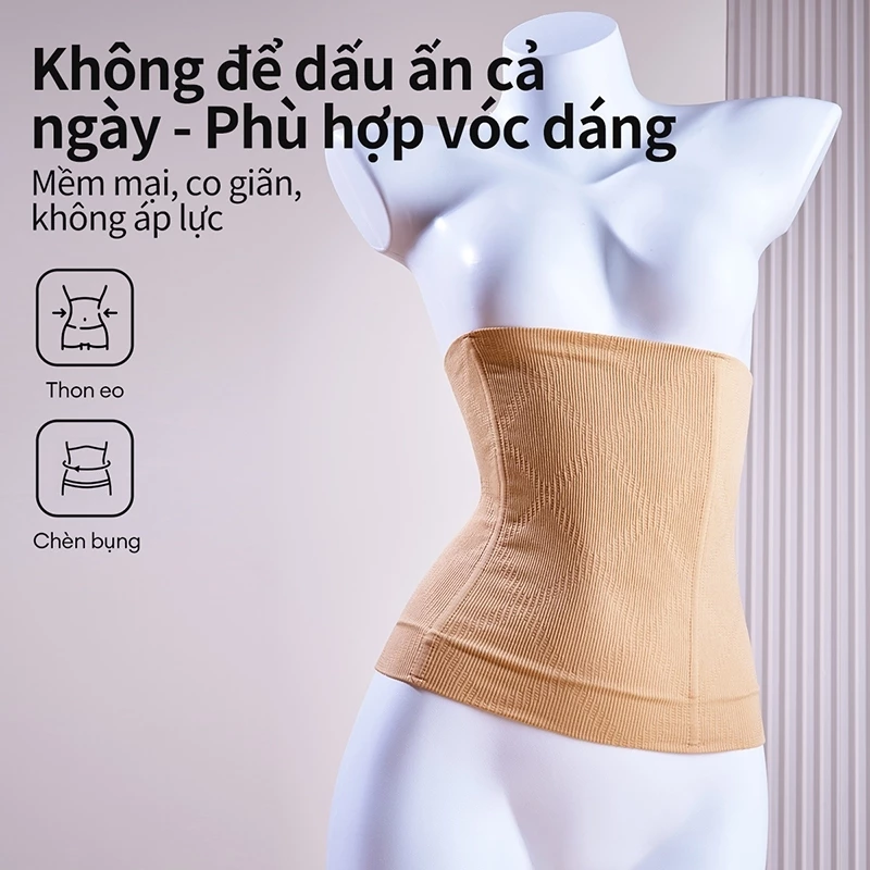 Đồ định hình vóc dáng dành cho nữ, độ co giãn cao và thoáng khí Đai Nịt Bụng Latex