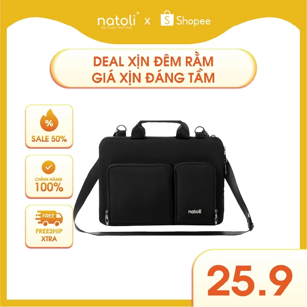 Túi chống sốc laptop Thương hiệu Natoli chống va đập kháng nước tốt BST Omnisack Bag T11