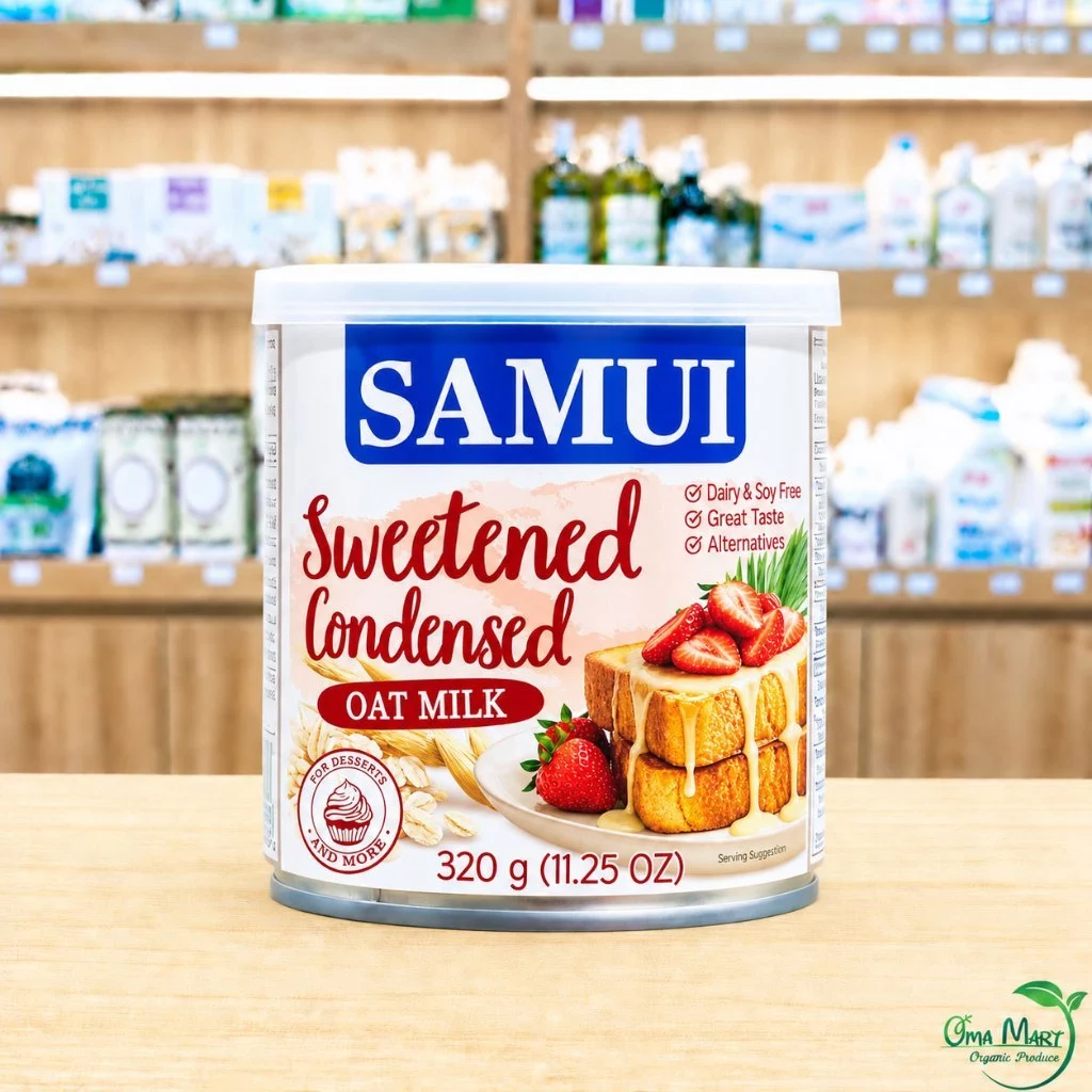 Sữa Đặc Vị YẾN MẠCH Thuần Chay Samui 320g - Pha Cà Phê Bạc Xỉu Làm Bánh Flan Chay Sốt Trái Cây