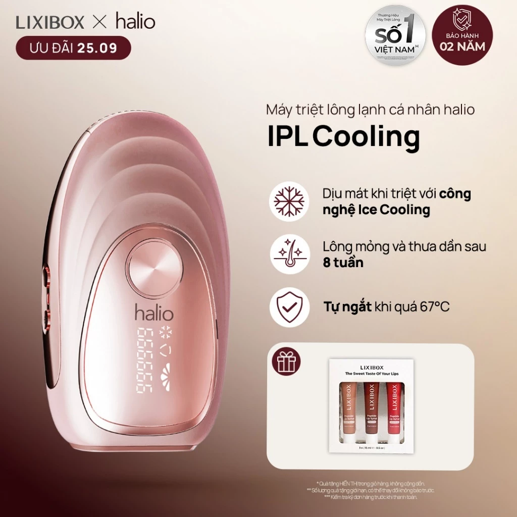 [LIVE] Máy Triệt Lông Băng Lạnh Trẻ Hóa Da Halio IPL Cooling Hair Removal Device