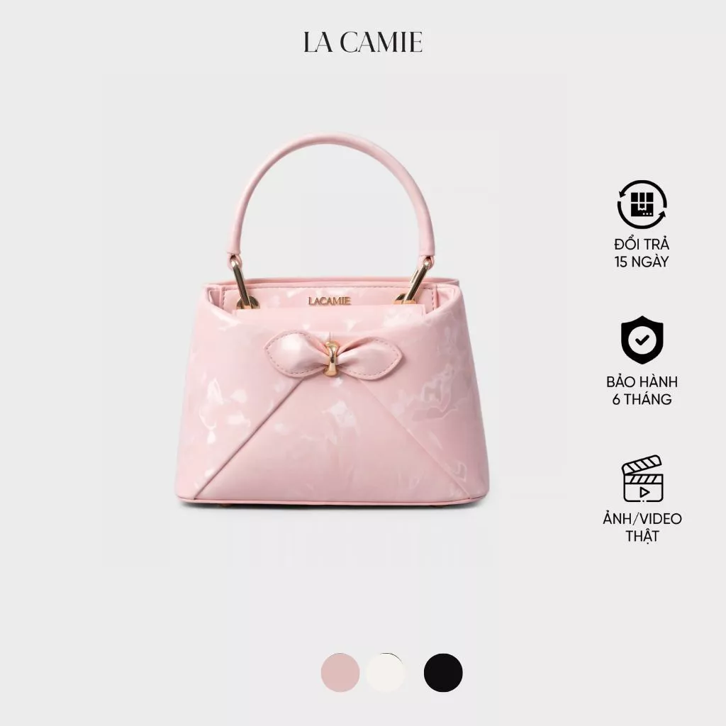 Túi xách được làm từ chất liệu Da cao cấp với thiết kế nữ tính mềm mại thương hiệu La Camie  TX6LA0501