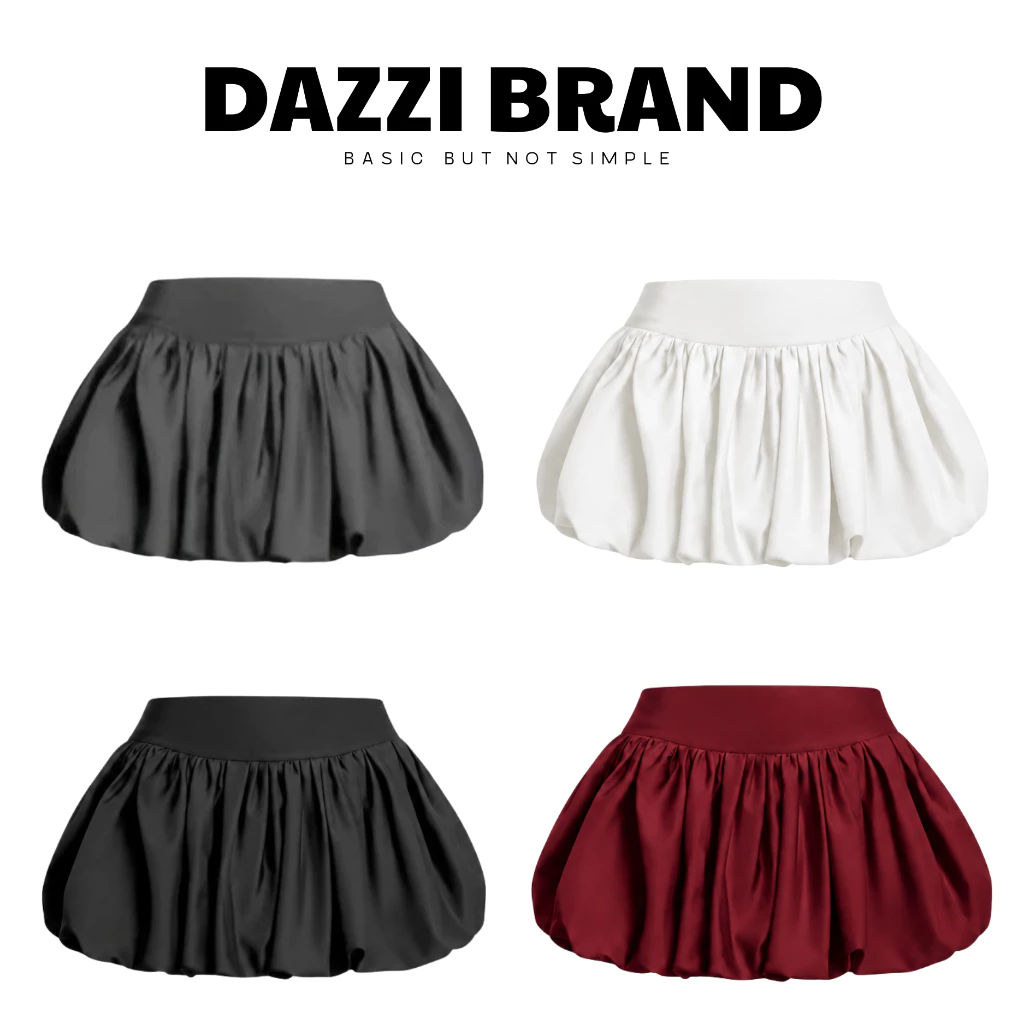 Chân váy bí phồng DAZZI form ngắn hack dáng V01