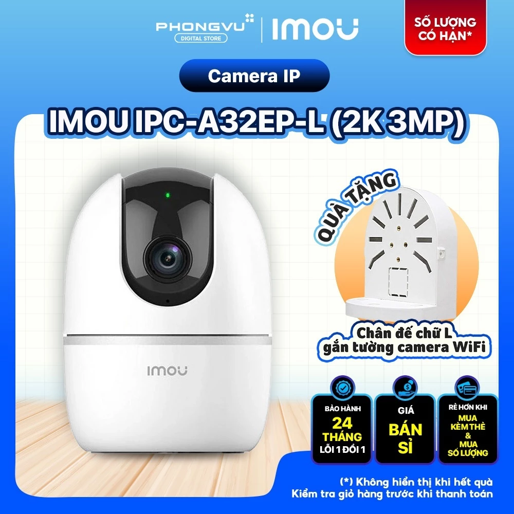 Camera IP IMOU A32EP & A52P (5MP 3K) - Quay Quét, Đàm Thoại 2 Chiều - Bảo Hành 24 Tháng