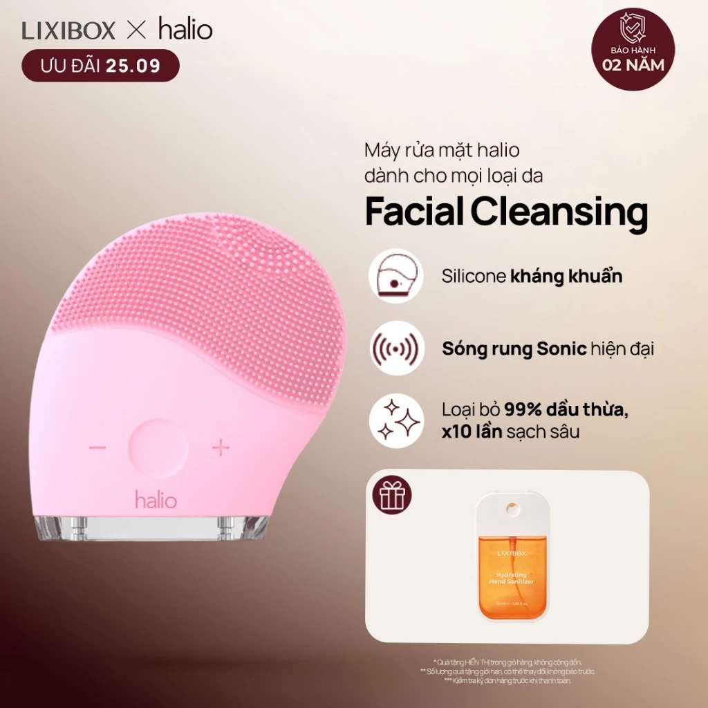 [LIVE] Máy Rửa Mặt Halio Facial Cleansing & Massaging Device - Dành Cho Mọi Loại Da